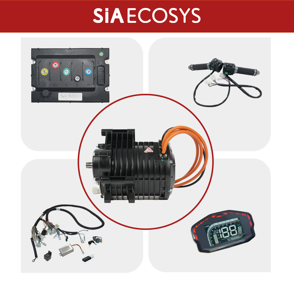 Mid Drive Motor Kit 72V 3000W - QSMOTOR QS138 3000W V3 70H Orta