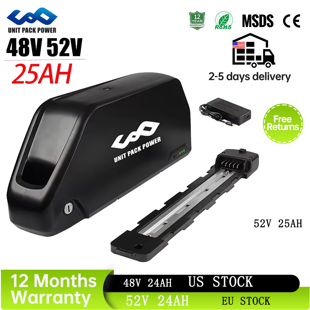 60V 30Ah Electric Scooter Battery - 52V 25AH Downtube E-Bisiklet Bataryası Polly