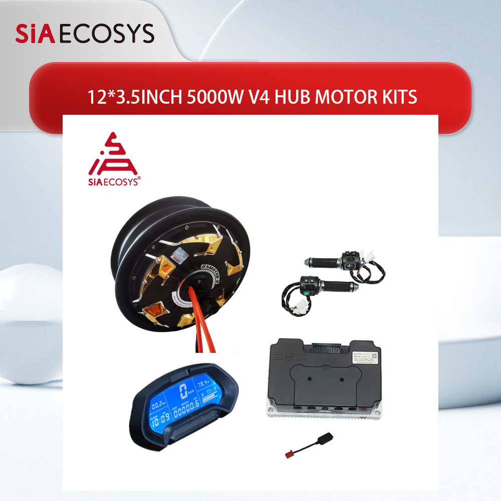 Electric Motorcycle Conversion Kit 72V - QS Motor 12*3.5 inç 5000W V4