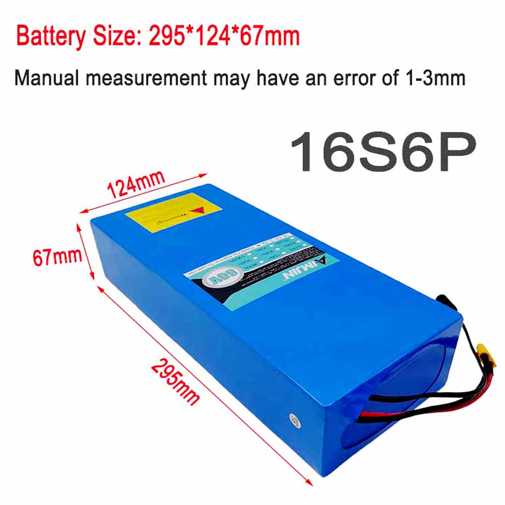 Dahili BMS 18650 16S6P 60V 30A - 60V 30Ah Electric Scooter Battery incelemesi ve fiyatı