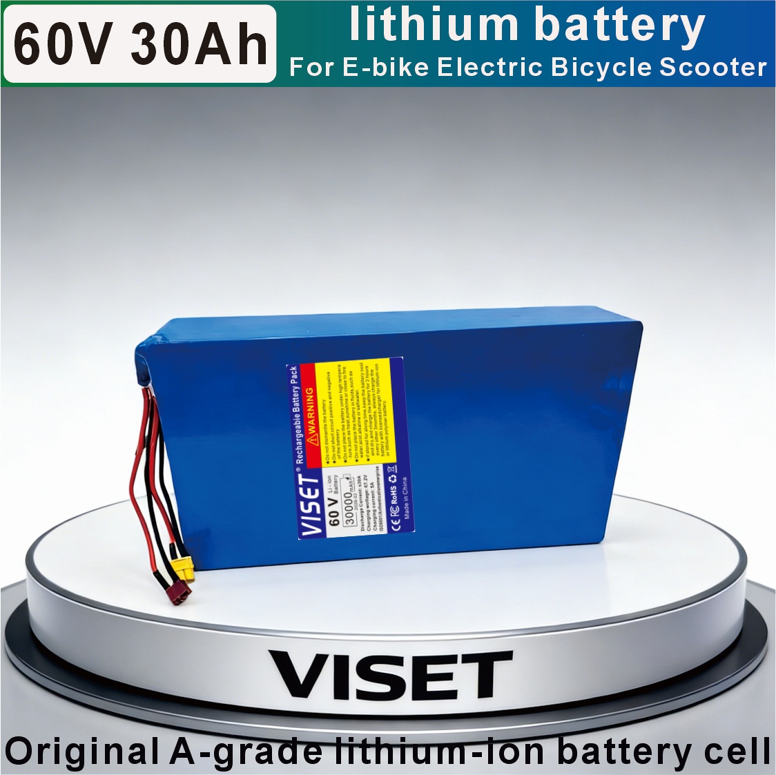 VISET 60V 30AH Bisiklet 18650  - 60V 30Ah Electric Scooter Battery incelemesi ve fiyatı