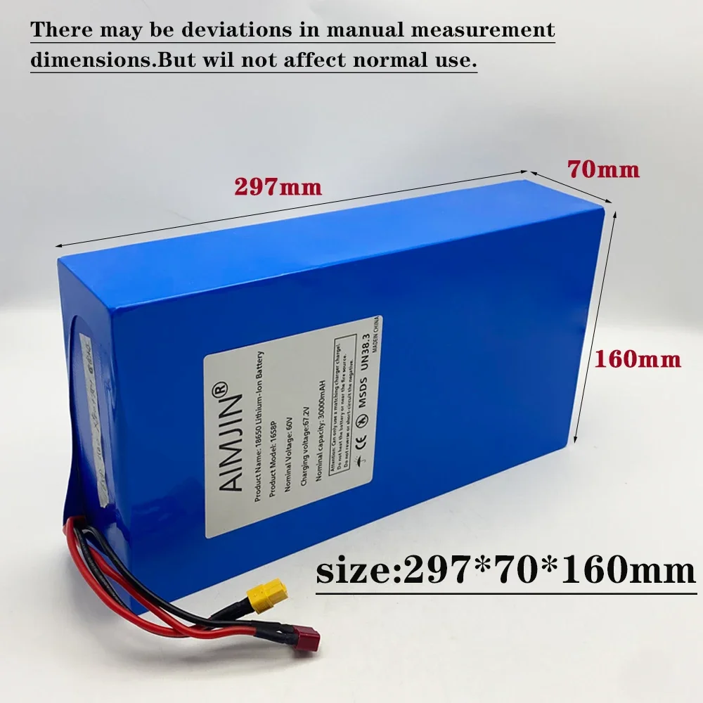 18650 Lityum İyon Pil Paketi,  - 60V 30Ah Electric Scooter Battery incelemesi ve fiyatı