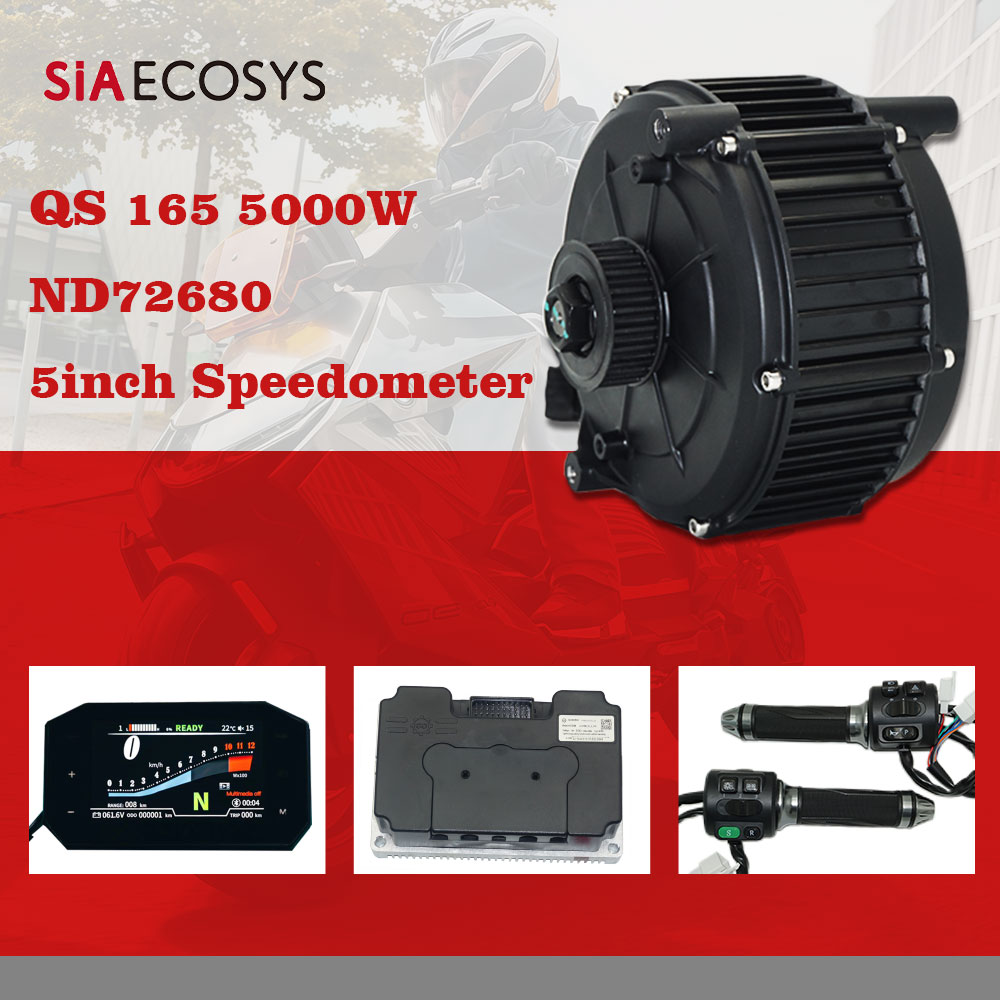 SiAECOSYS QS165 5000W 72V 35H  - Electric Motorcycle Conversion Kit 72V incelemesi ve fiyatı