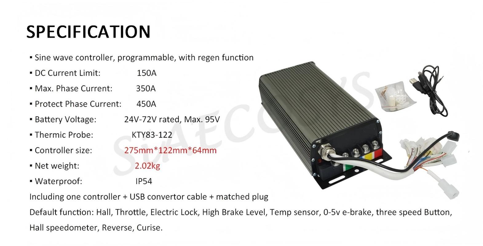Sabvoton SVMC72150 Programlana - Sabvoton Svmc72150 Controller Kit incelemesi ve fiyatı