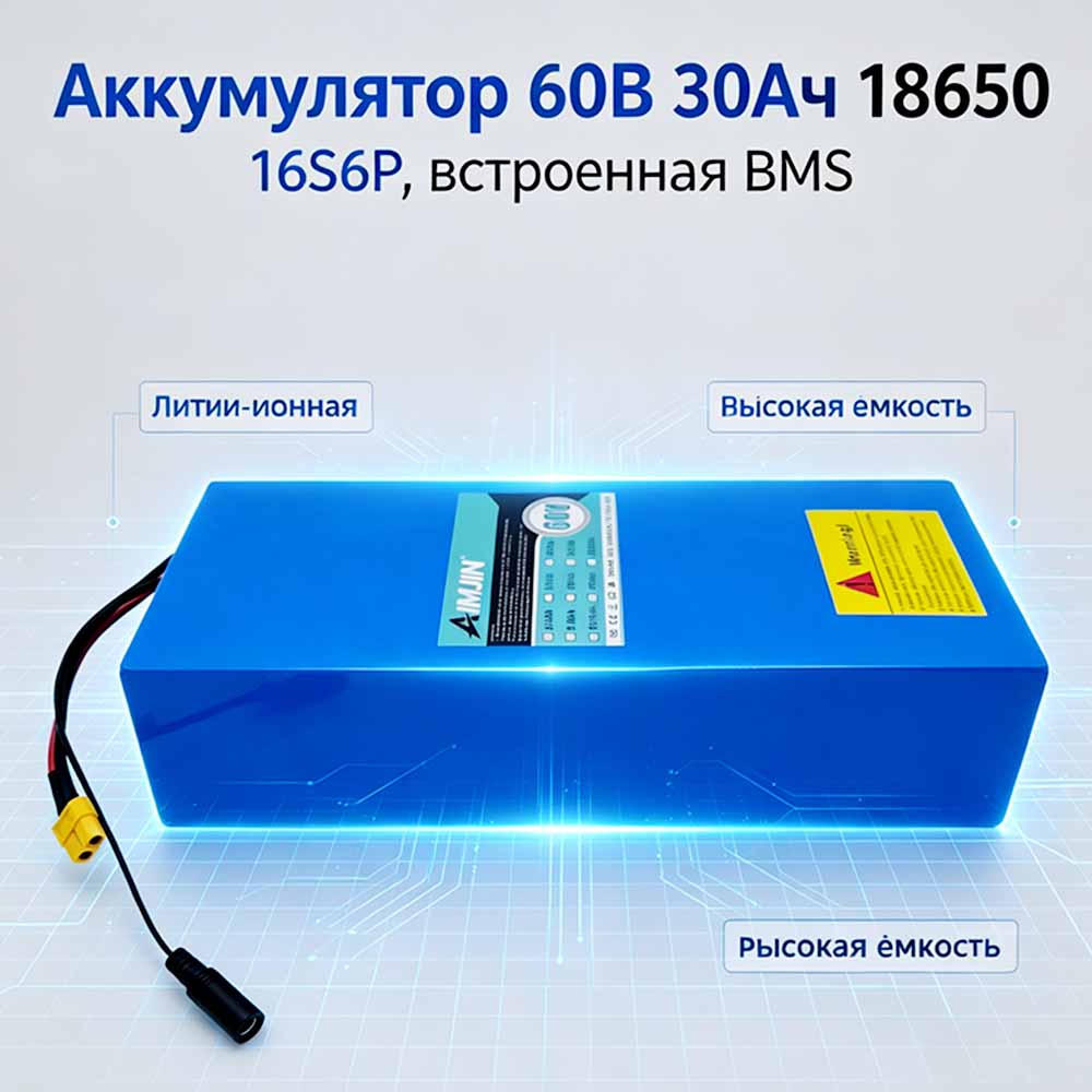 16S6P 60V 30Ah 18650 Lityum İy - 60V 30Ah Electric Scooter Battery incelemesi ve fiyatı