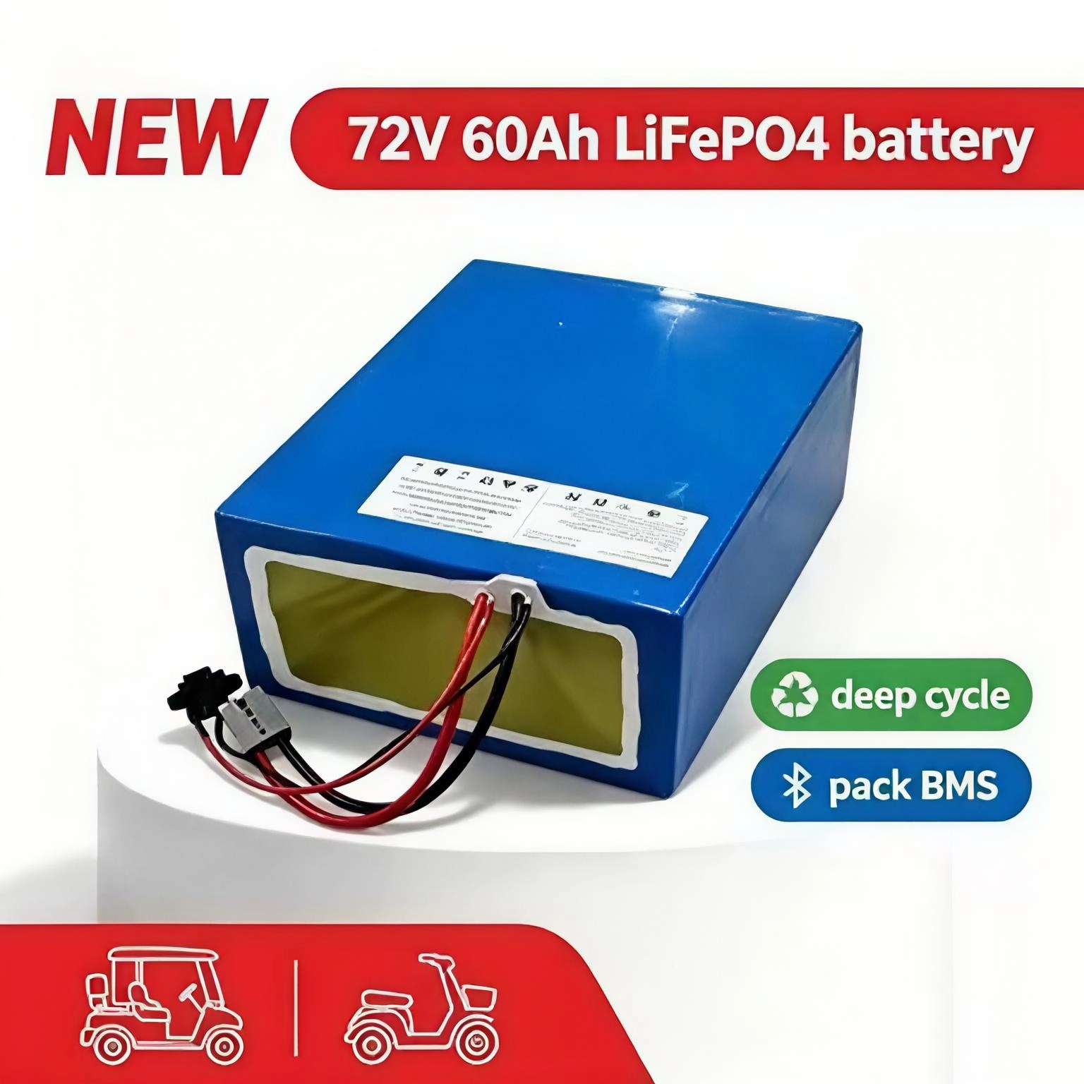 Lityum 72V 60Ah lifepo4 batary - 72V 60Ah Lifepo4 Battery Pack incelemesi ve fiyatı
